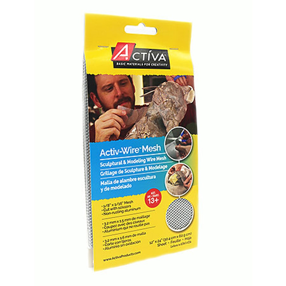 Ceramic Supplies, Art & School, Activ-Wire, 1/8"x1/16" Mesh, 12"x24" sheet, 2522
